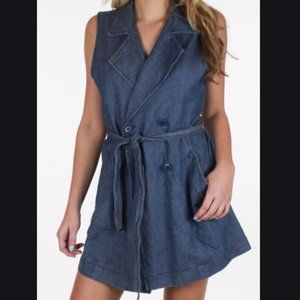 Sanctuary Walker Denim Vest XS